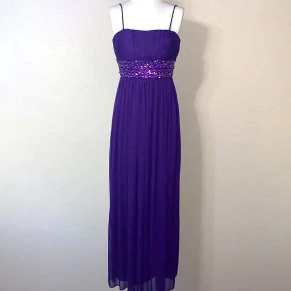 open lace back dress Crushed Velvet Empire Waist Dress main image 0